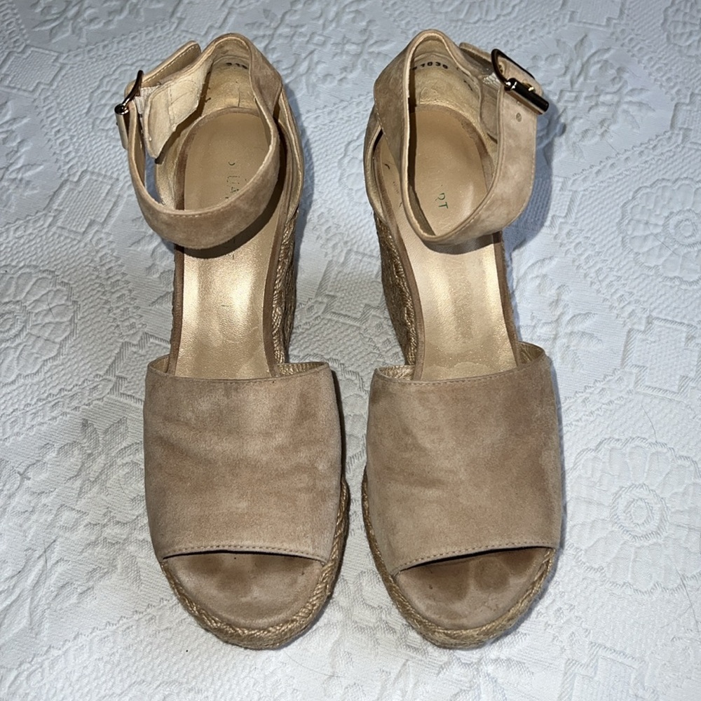 Stuart Weitzman Suede Wedges Size 7.5 - image 2